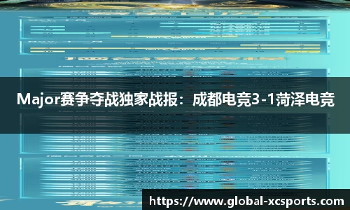 Major赛争夺战独家战报：成都电竞3-1菏泽电竞